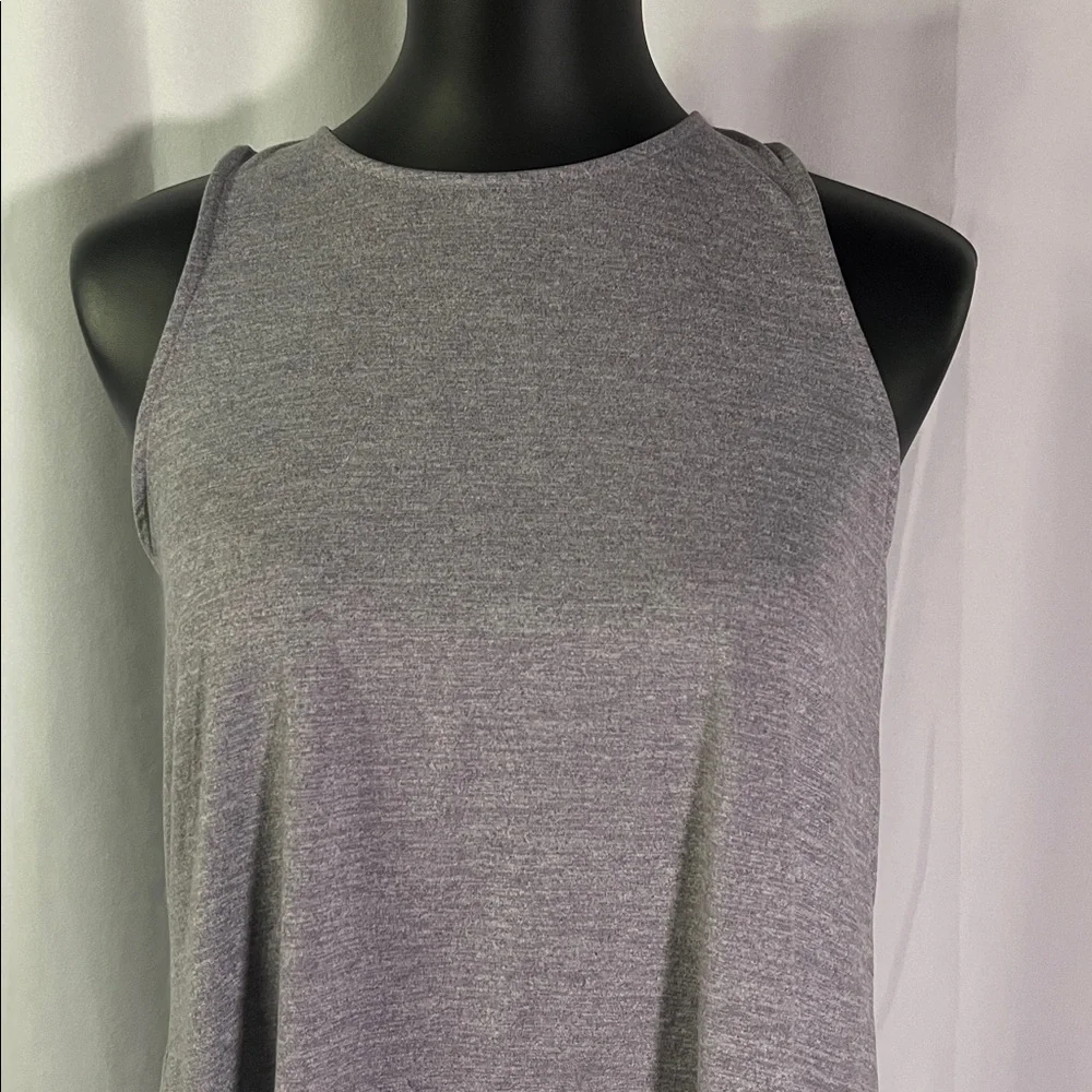 Yogalicious Infinite Plum Purple Split Tie Back Active Tank Top